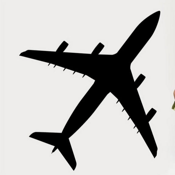 Wallhogs Haynes Silhouette Jet VI Cutout Wall Decal