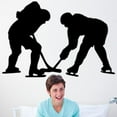 thumbnail image 1 of Wallhogs Hockey Silhouette Cutout Wall Decal, 1 of 2