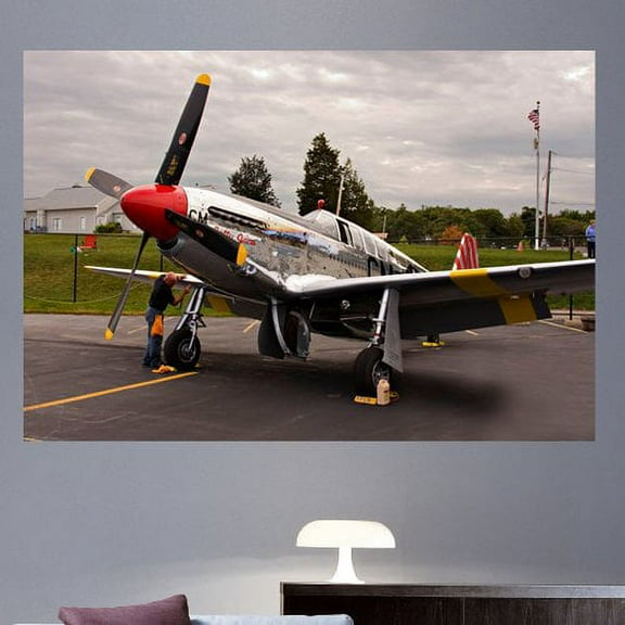 Wallhogs Kellstrand P51 Mustang Glossy Wall Mural