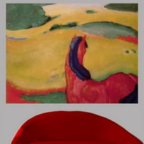 Wallhogs Marc Horse in a Landscape (1910) Wall Mural