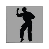 Wallhogs Martial Arts Kata II Silhouette Cutout Wall Decal