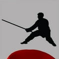 thumbnail image 1 of Wallhogs Martial Arts Staff Silhouette Cutout Wall Decal, 1 of 2