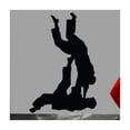 thumbnail image 1 of Wallhogs Martial Arts Throwing II Silhouette Cutout Wall Decal, 1 of 2