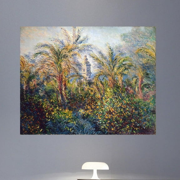 Wallhogs Monet Garden in Bordighera, Impression of Morning (1884) Poster Wall Mural