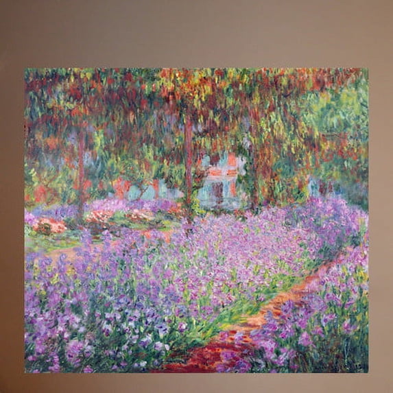 Wallhogs Monet The Artist's Garden at Giverny (1900) Poster Wall Mural
