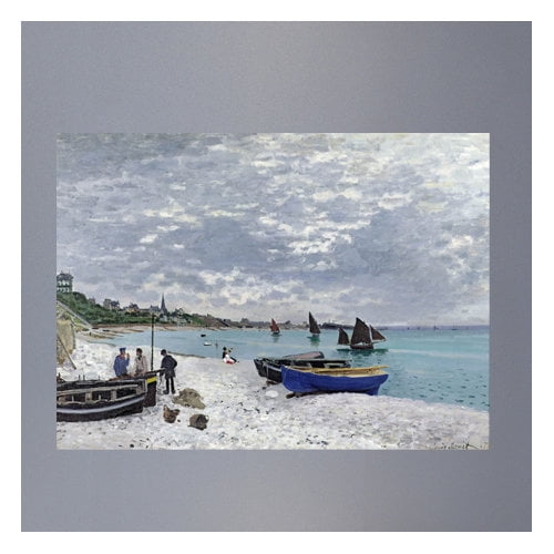 Wallhogs Monet The Beach at Sainte-Adresse (1867) Poster Wall Mural