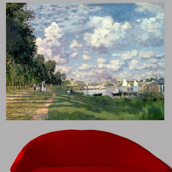 Wallhogs Monet The Marina at Argenteuil (1872) Wall Mural