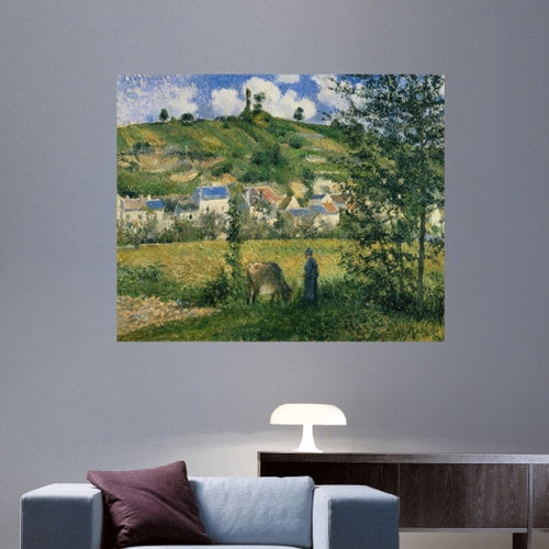 Wallhogs ''Pissarro Landscape at Chaponval'' (1880) Glossy Poster