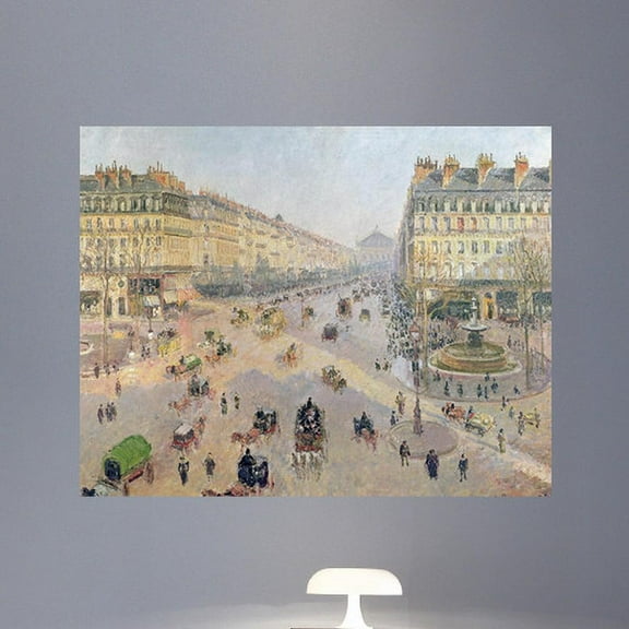 Wallhogs Pissarro The Avenue de L'Opera (1880) Poster Wall Mural