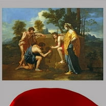 Wallhogs Poussin Arcadian Shepherds (17th) Poster Wall Mural
