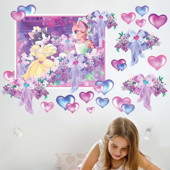 Wallhogs Princess Cats II Wall Decal