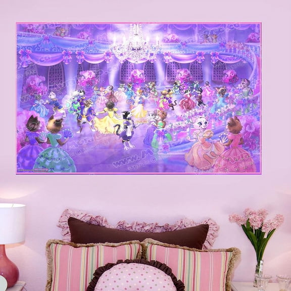 Wallhogs Princess Cats Poster Wall Mural