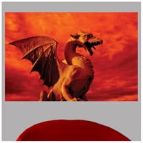 Wallhogs Red Dragon Glossy Wall Mural