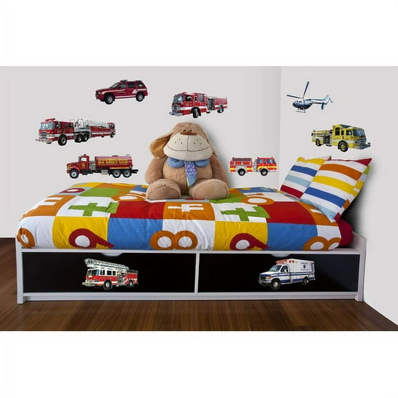 Wallhogs Rescue Vehicle Wall Decal Multi-Pack
