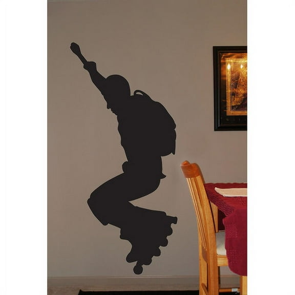 Wallhogs Roller Blade Silhouette III Cutout Wall Decal