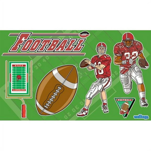 Wallhogs Schmelter Football Cutout Package Wall Decal