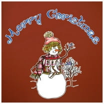 Wallhogs Schmeltzer Snowman Skater Cutout Wall Decal