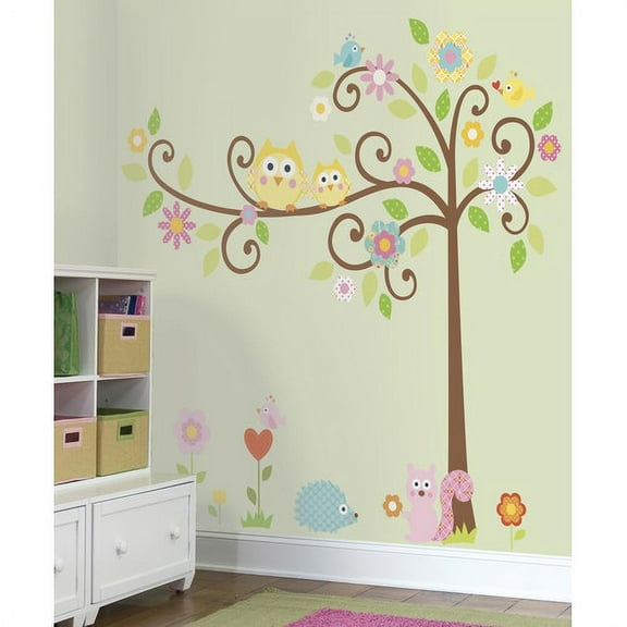 Wallhogs Scroll Tree Wall Decal