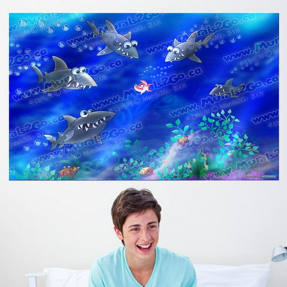 Wallhogs Sharks Poster Wall Mural
