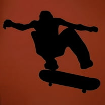 Wallhogs Skateboard Silhouette I Cutout Wall Decal