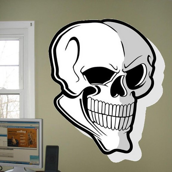 Wallhogs Skull I Cutout Wall Decal