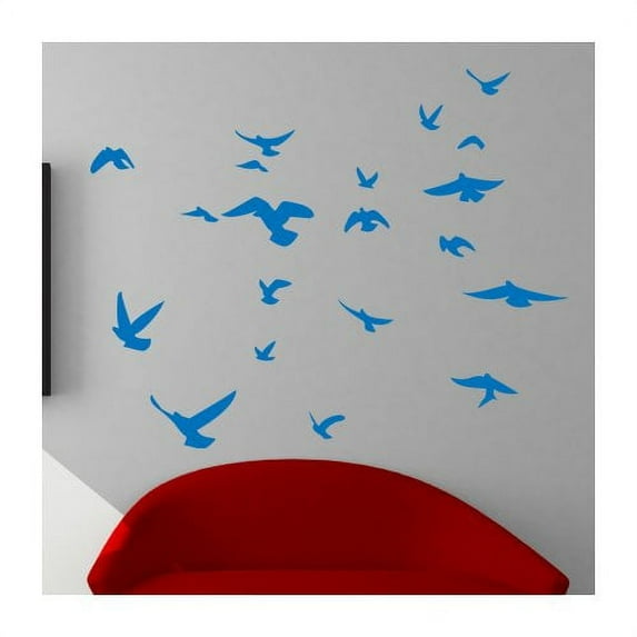 Wallhogs Soaring Birds Silhouette Wall Decal