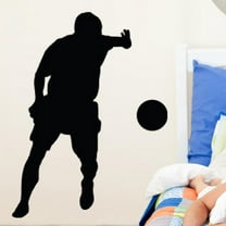 Wallhogs Soccer II Silhouette Cutout Wall Decal