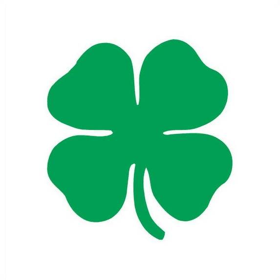 Wallhogs St. Patrick's Day Shamrock Cutout Wall Decal