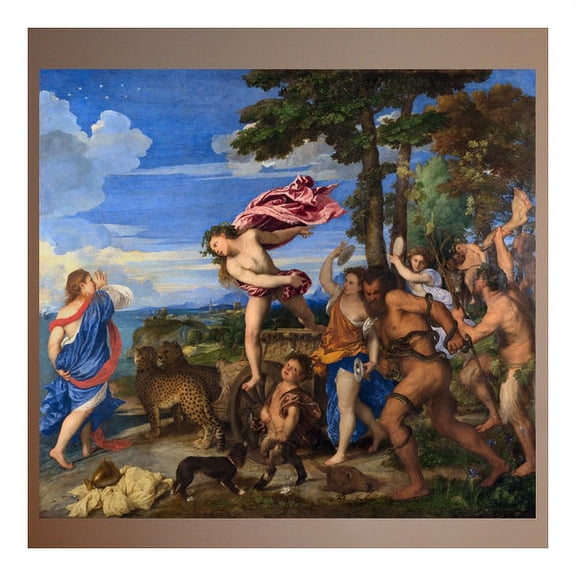 Wallhogs Titian Bacchus and Ariadne (1523) Wall Mural