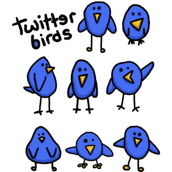 Wallhogs Twitter Birds Wall Decal