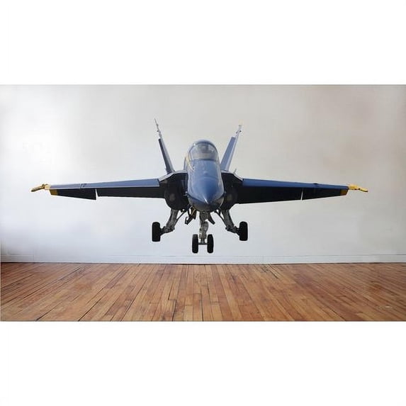 Wallhogs US Navy "Blue Angel" F-18 Hornet Cutout (Nose View) 9.5"x24"