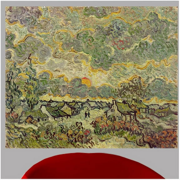 Wallhogs Van Gogh Autumn Landscape (1890) Wall Mural
