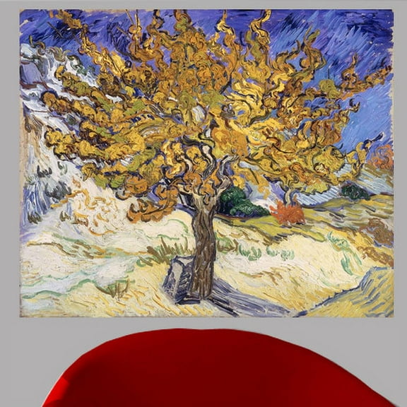 Wallhogs Van Gogh Mulberry Tree (1889) Wall Mural