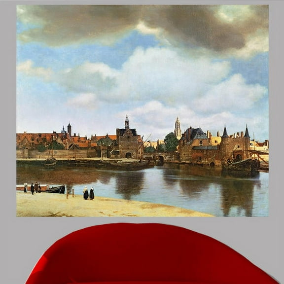 Wallhogs Vermeer View of Delft (1660) Poster Wall Mural