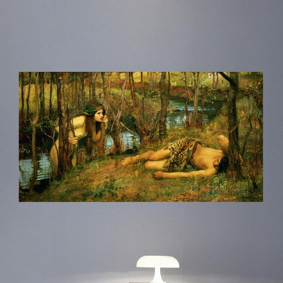 Wallhogs Waterhouse The Naiad (1893) Poster Wall Mural
