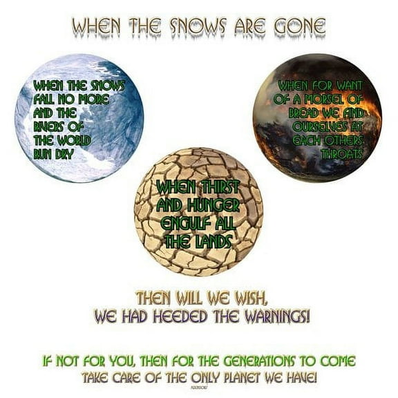 Wallhogs 'When the Snows Are Gone' Graphic Art Print Poster