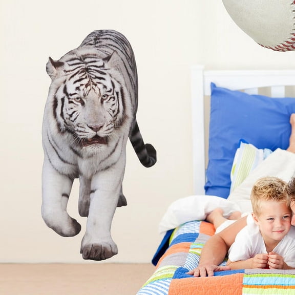 Wallhogs White Tiger Cutout Wall Decal