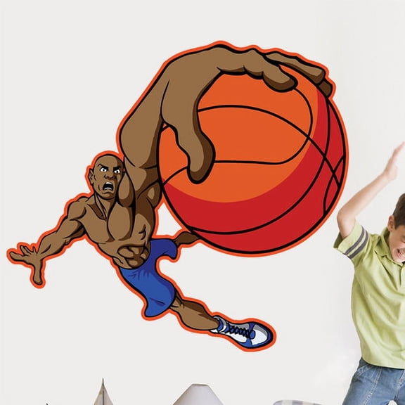 Wallhogs Winn Basketball Dunk Cutout Wall Decal