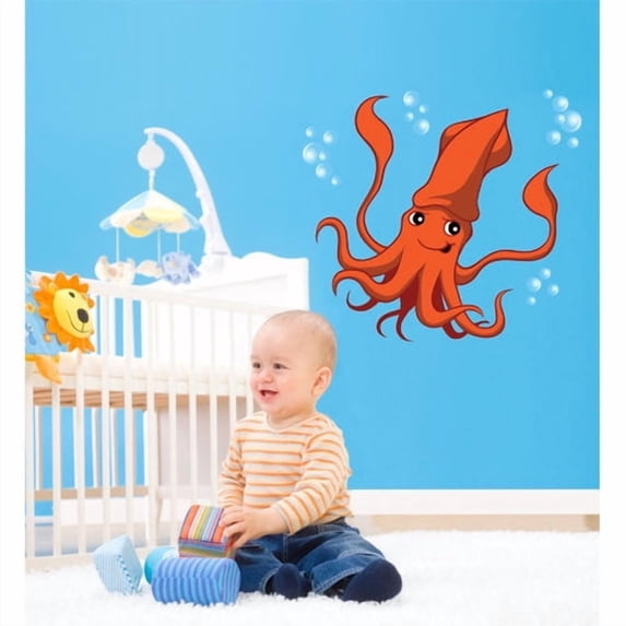 Wallhogs Winn Squid Cutout Wall Decal