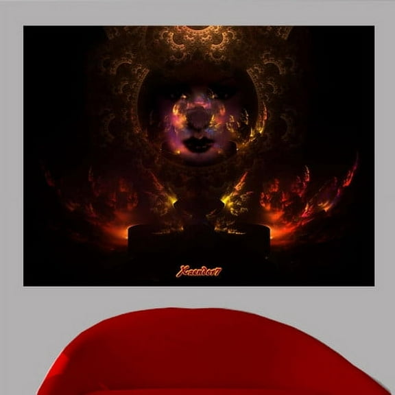 Wallhogs Xzendor7 Beauty in The Pit of Fire Wall Mural