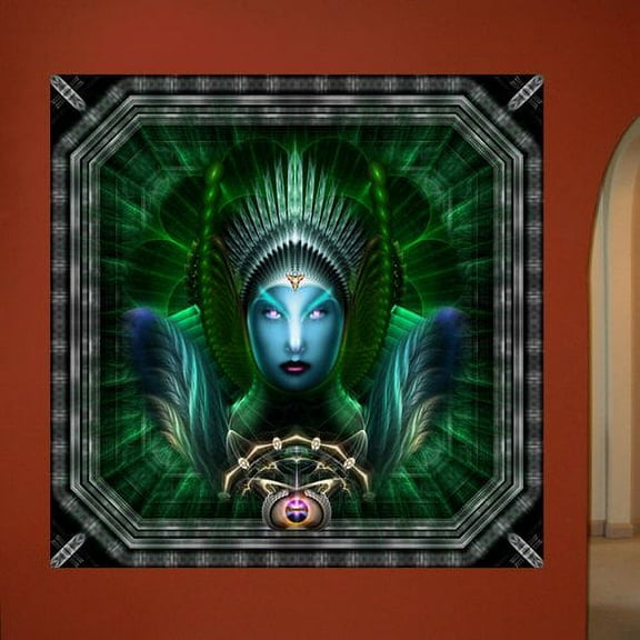 Wallhogs Xzendor7 Riddian Queen Emerald Portrait Wall Mural