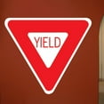 thumbnail image 1 of Wallhogs Yield Sign Wall Decal, 1 of 2