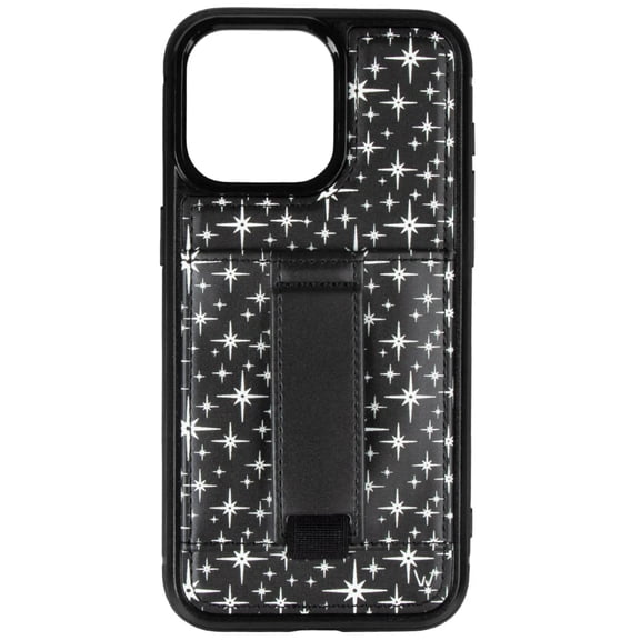 Walli Cases iPhone 14 Pro Phone Case with Wallet and Finger Strap - Midnight Sky