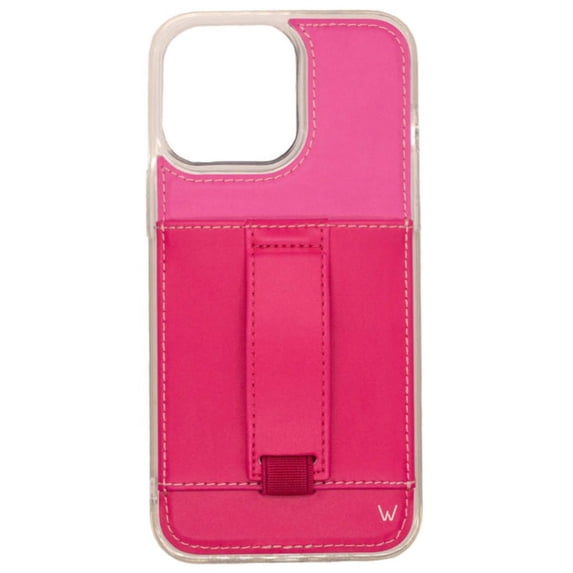 Walli Cases Strawberry Margarita by Meaghan Mattei Phone Case for iPhone 14 with Wallet, Kickstand, and Finger Strap