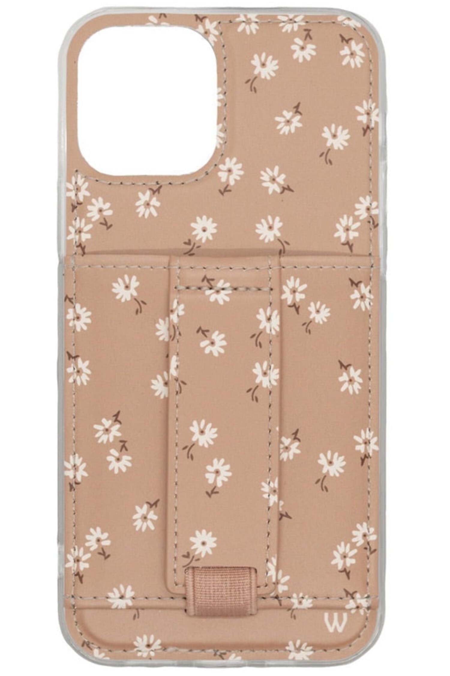 Walli Cases Falling For Floral Phone Case for iPhone 11 Pro with Wallet, Kickstand & Finger Strap