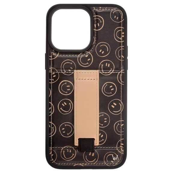 Walli Cases Smile Squad Phone Case for iPhone 16 Plus with Wallet, Kickstand, and Finger Strap