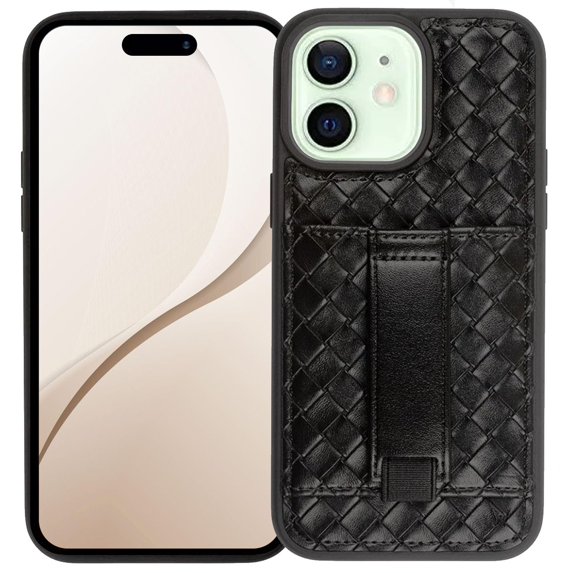 WALLI Cases for iPhone 12/12 Pro Case Aesthetic Wallet Phone Case Card Holder, Securely Holds up to 2 Cards - Cute, Trendy Phone Cover for Women, fits iPhone 12/12 Pro, with Kickstand & Finger Strap