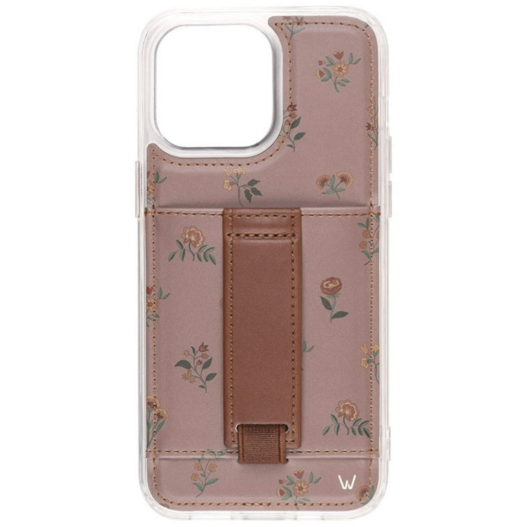 Walli Cases Mauve Meadow Phone Case for iPhone 14 with Wallet, Kickstand &  Finger Strap - Walmart.com