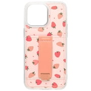 Walli Cases iPhone 16 Pro Max Phone Case with Wallet and Finger Strap - Berry Bliss