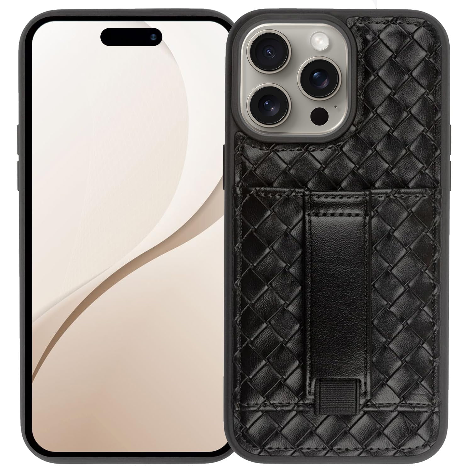 Walli Cases for iPhone 13 Pro Case Aesthetic Wallet Phone Case Card Holder, Securely Holds up to 2 Cards - Cute, Trendy Phone Cover for Women, fits iPhone 13 Pro, with Kickstand & Finger Strap